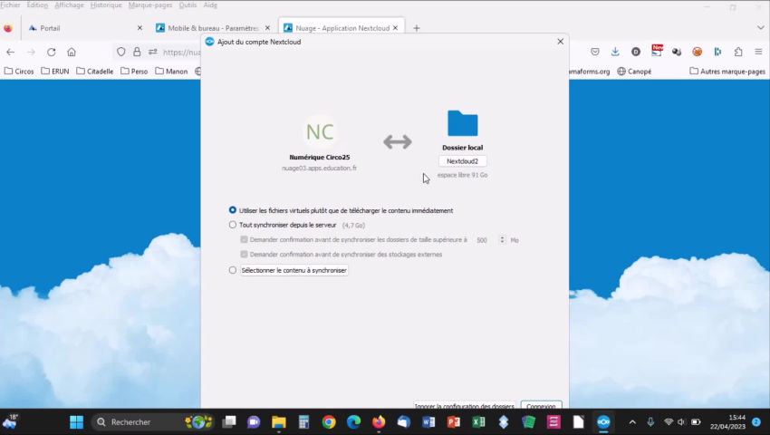 NextCloud et Nuage - Numérique Éducatif