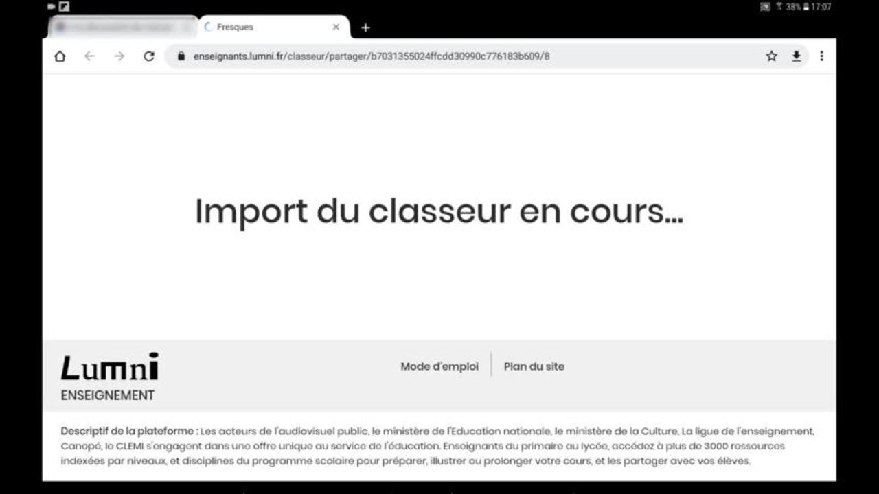 Tuto Lumni 2 - Partager une ressource Lumni sur tablette élève en ...