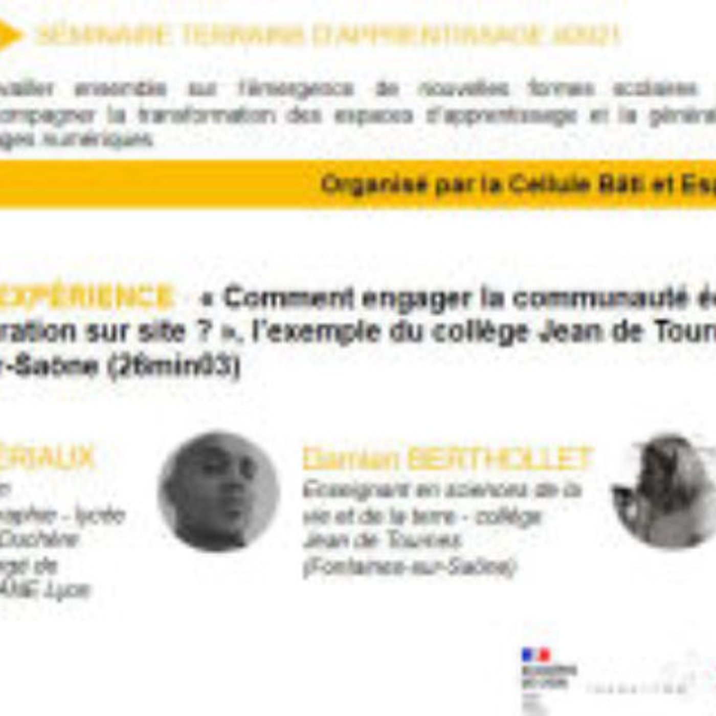 Comment engager la communauté éducative dans une restructuration sur site ? episode artwork