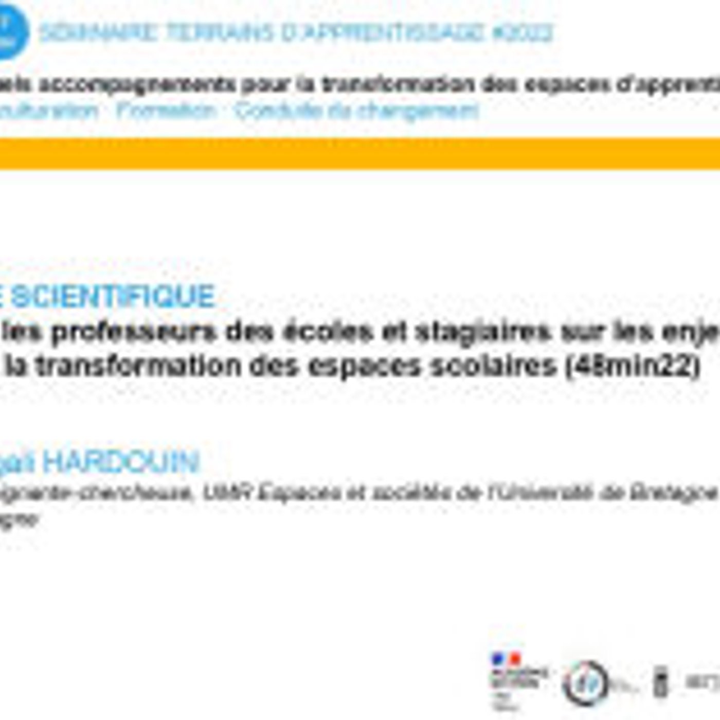Accompagner les professeurs des écoles et stagiaires sur les enjeux et démarches de transformation des espaces scolaires episode artwork