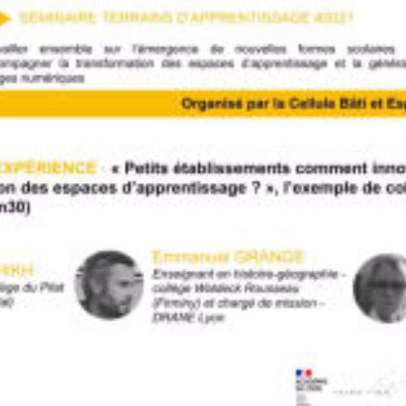 Petits établissements, comment innover pas à pas dans l’évolution des espaces d’apprentissage ? episode artwork